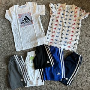 Adidas shorts/t-shirts size 7